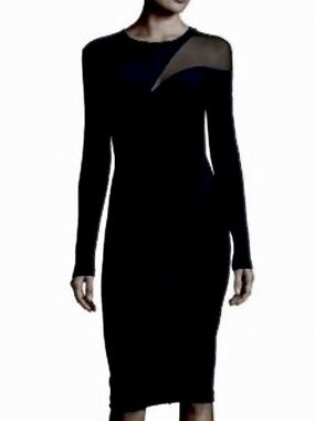 Mugler Black Sheet Dress Size M/US8/FR40